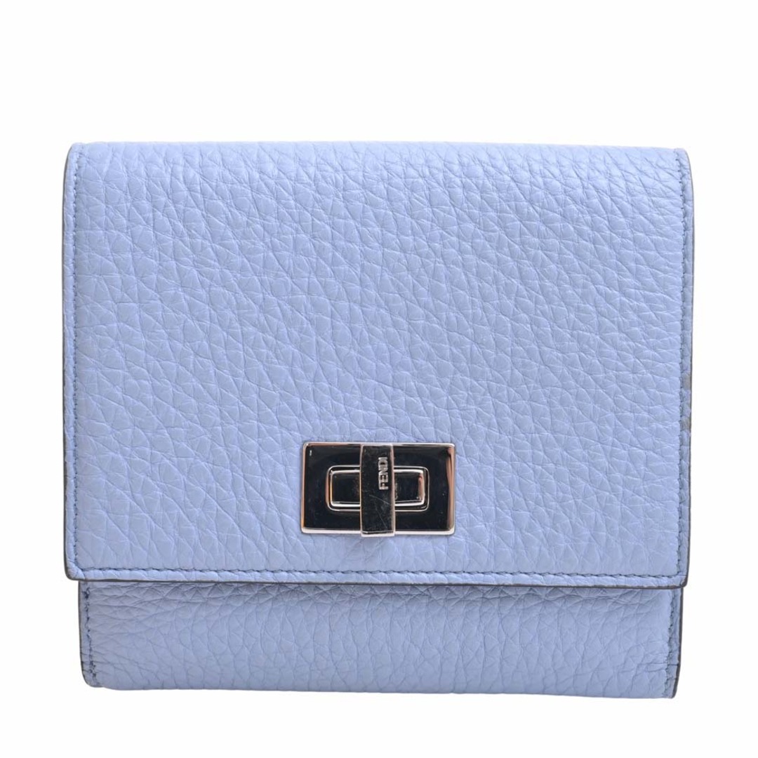 FENDI - 【中古】FENDI フェンディ レザー ピーカブー 二つ折り