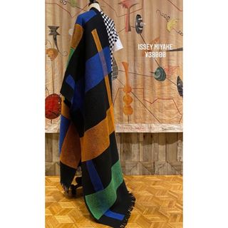 激レア 80s〜vintage ISSEY MIYAKE 大判デザインshawl