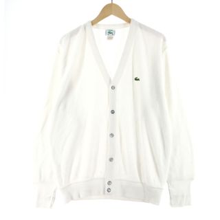 ラコステ(LACOSTE)の古着 80~90年代 ラコステ LACOSTE IZOD アクリルニットカーディガン USA製 メンズL ヴィンテージ /eaa372301(カーディガン)