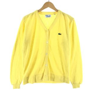 ラコステ(LACOSTE)の古着 70年代 ラコステ LACOSTE HAYMAKER アクリルニットカーディガン USA製 メンズM ヴィンテージ /eaa372302(カーディガン)