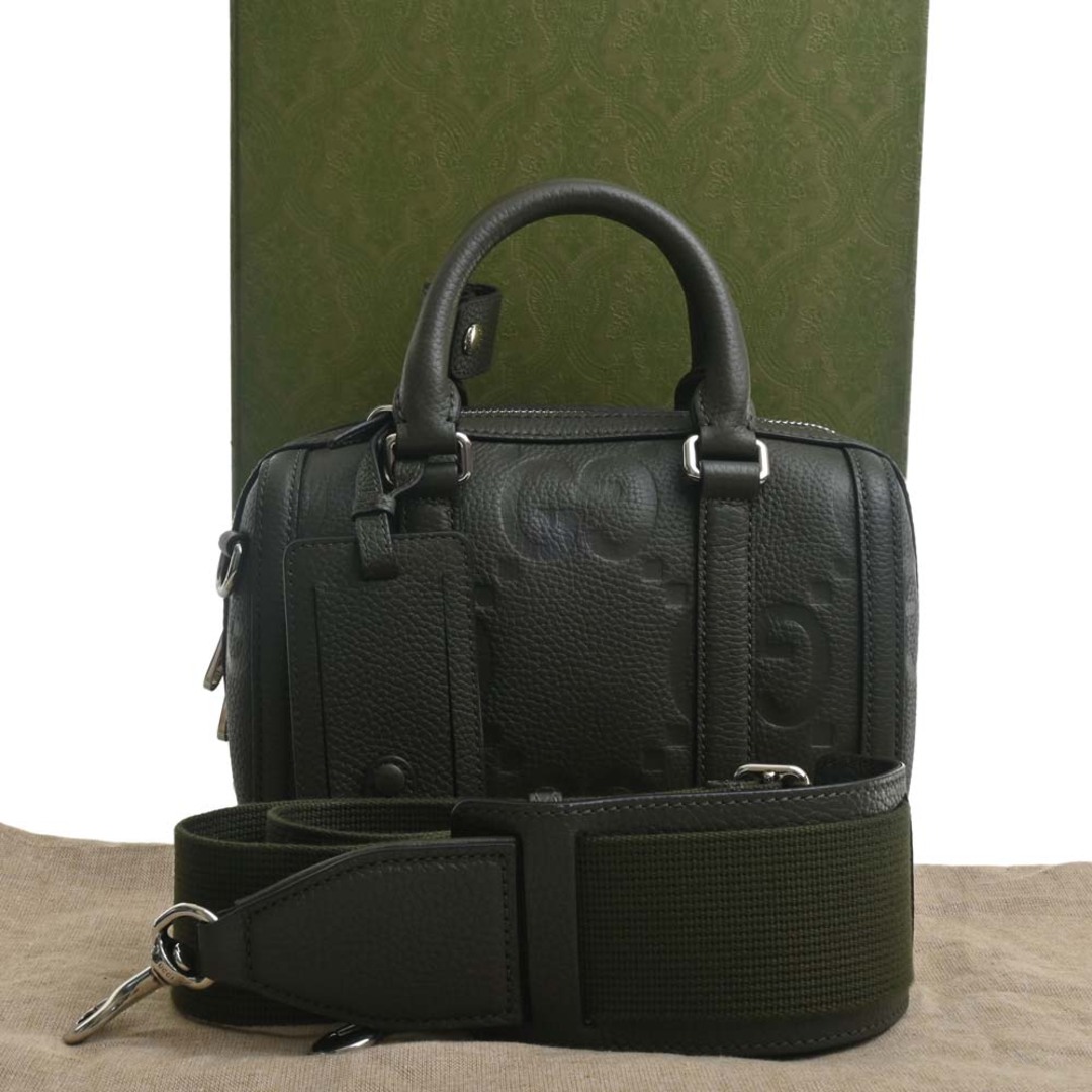 Gucci - 【中古】Gucci グッチ ジャンボGG レザー ミニ ダッフルバッグ