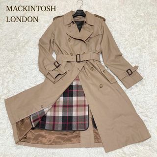 美品 マッキントッシュロンドン トレンチコート 大きいサイズ ライナー