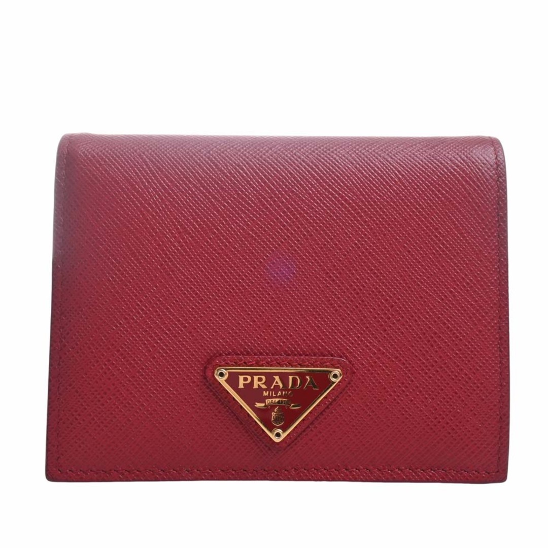 PRADA   中古PRADA プラダ サフィアーノ トライアングルロゴ 二