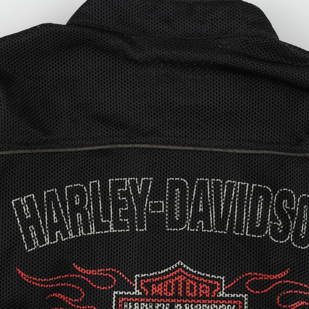 Harley Davidson(ハーレーダビッドソン)の古着 ハーレーダビッドソン Harley-Davidson 両面プリント メッシュ レーシングジャケット メンズL /eaa372215 メンズのジャケット/アウター(その他)の商品写真