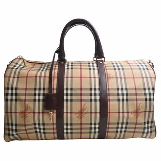 BURBERRY - 【中古】BURBERRY バーバリー レザー チェック柄 2WAY