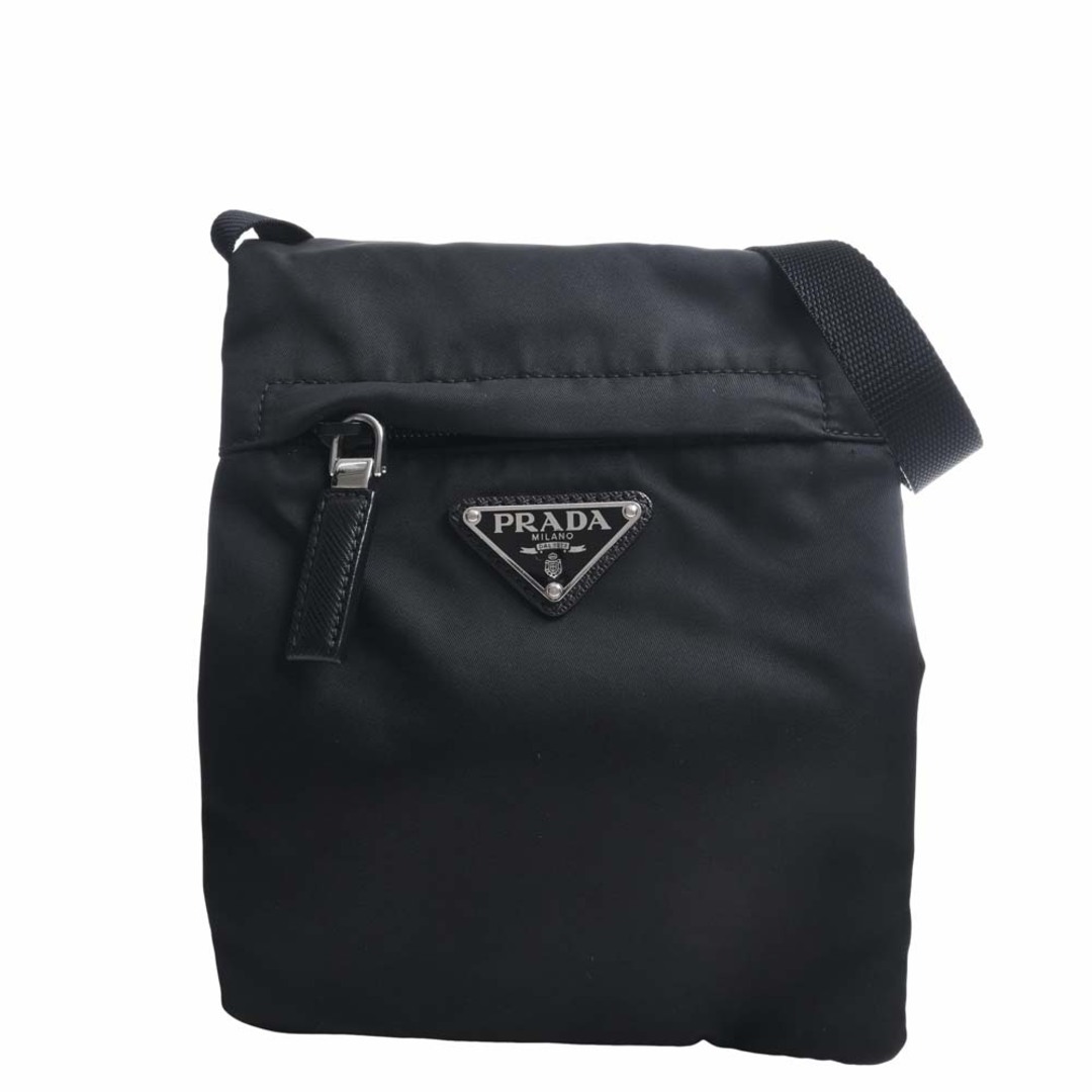 PRADA プラダ TESSUTO SOFT ショルダーバッグ 2VH059 ブラック by