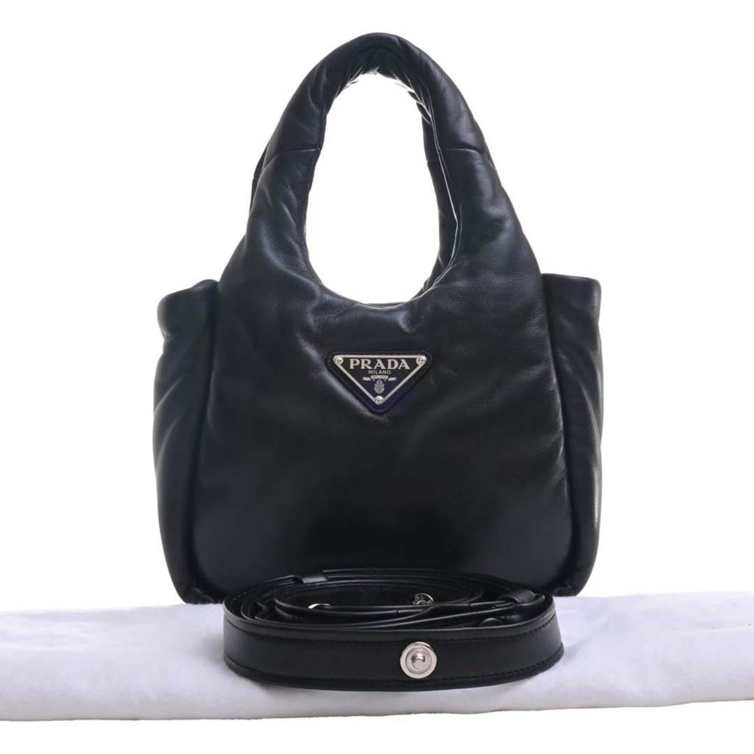PRADA プラダ パデットナッパレザー トライアングルロゴ 2WAY