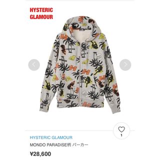 ヒステリックグラマー(HYSTERIC GLAMOUR)のHYSTERIC GLAMOUR　MONDO PARADICE柄 パーカー(パーカー)