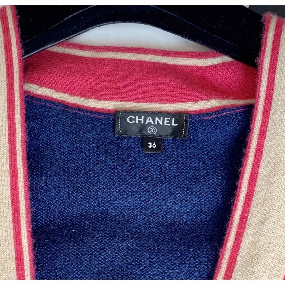 CHANEL - ☆CHANEL☆ カシミヤロングカーディガン36☆ ニットコートの