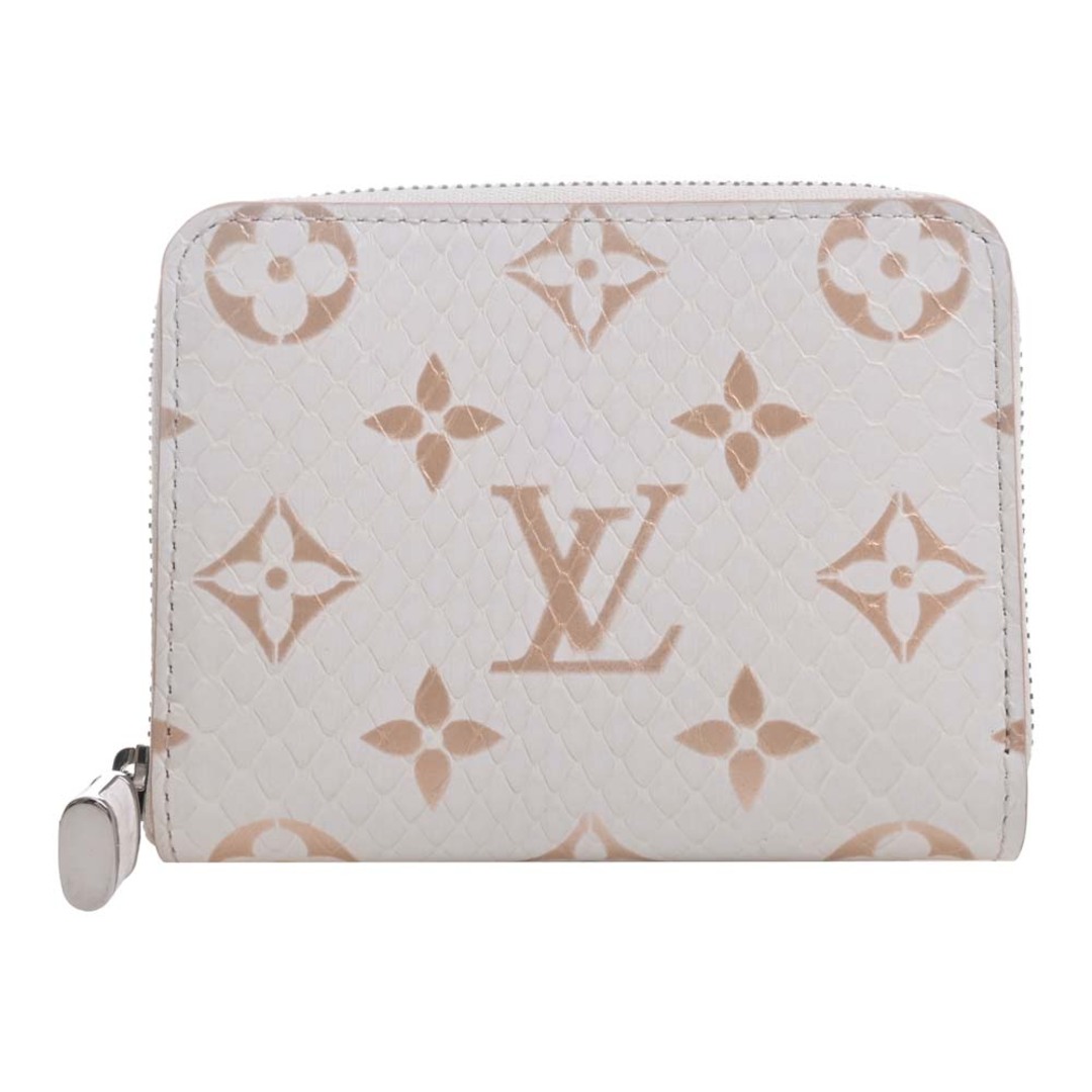 LOUIS VUITTON ルイヴィトン パイソン モノグラム ジッピーコインパース ラウンドファスナー コインケース N97726 ホワイト by