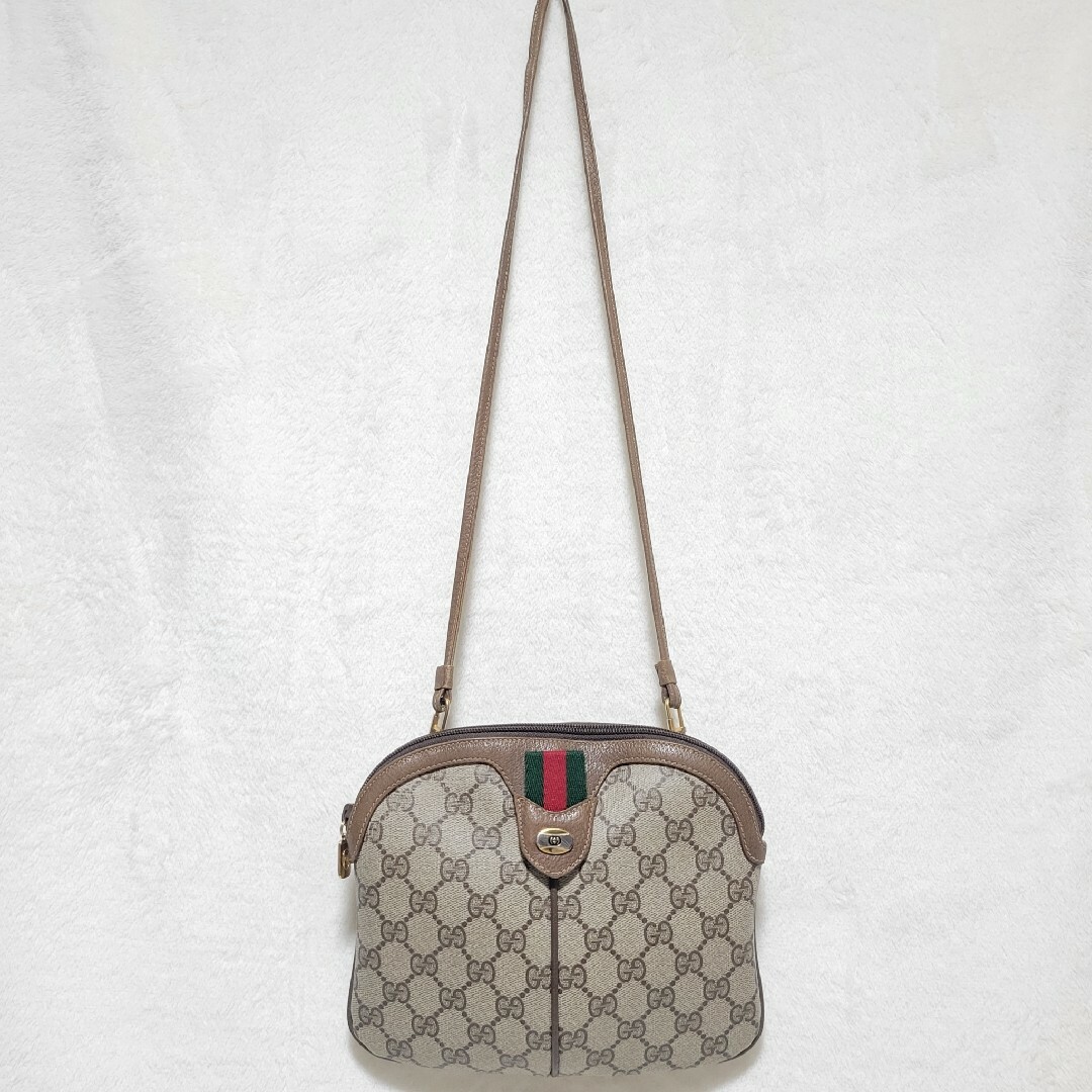 Gucci - 【極美品】オールドグッチショルダーバッグ シェリーライン GG