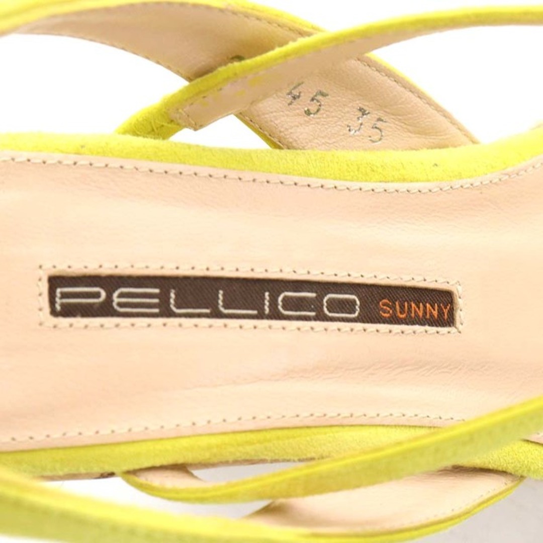 PELLICO - ペリーコ サニー サンダル スエード 35 22.0cm 22.5cm 黄の