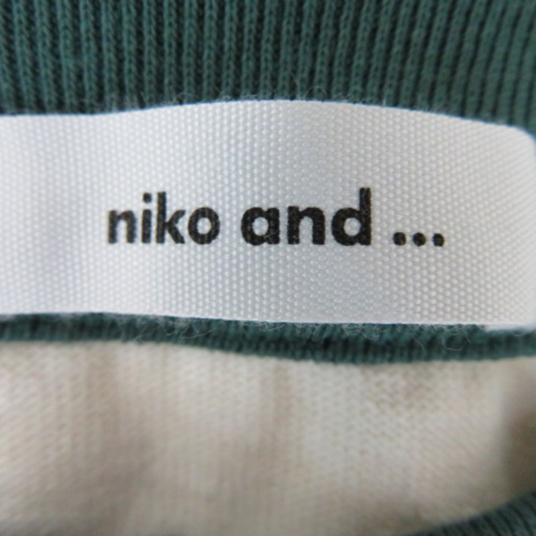 niko and...(ニコアンド)のニコアンド Tシャツカットソー 半袖 クルーネック 無地 L オフホワイト メンズのトップス(Tシャツ/カットソー(半袖/袖なし))の商品写真