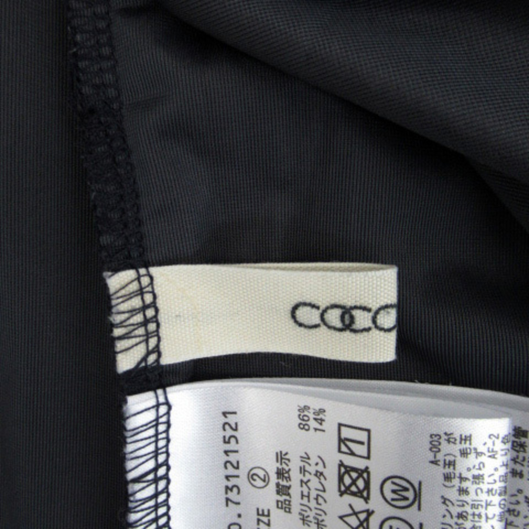 COCO DEAL(ココディール)のココディール COCO DEAL カットソー 長袖 ベルベット 2 紺 レディースのトップス(カットソー(長袖/七分))の商品写真