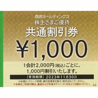 【送料無料】西武ホールディングス　共通割引券　10枚　西武HD(ショッピング)
