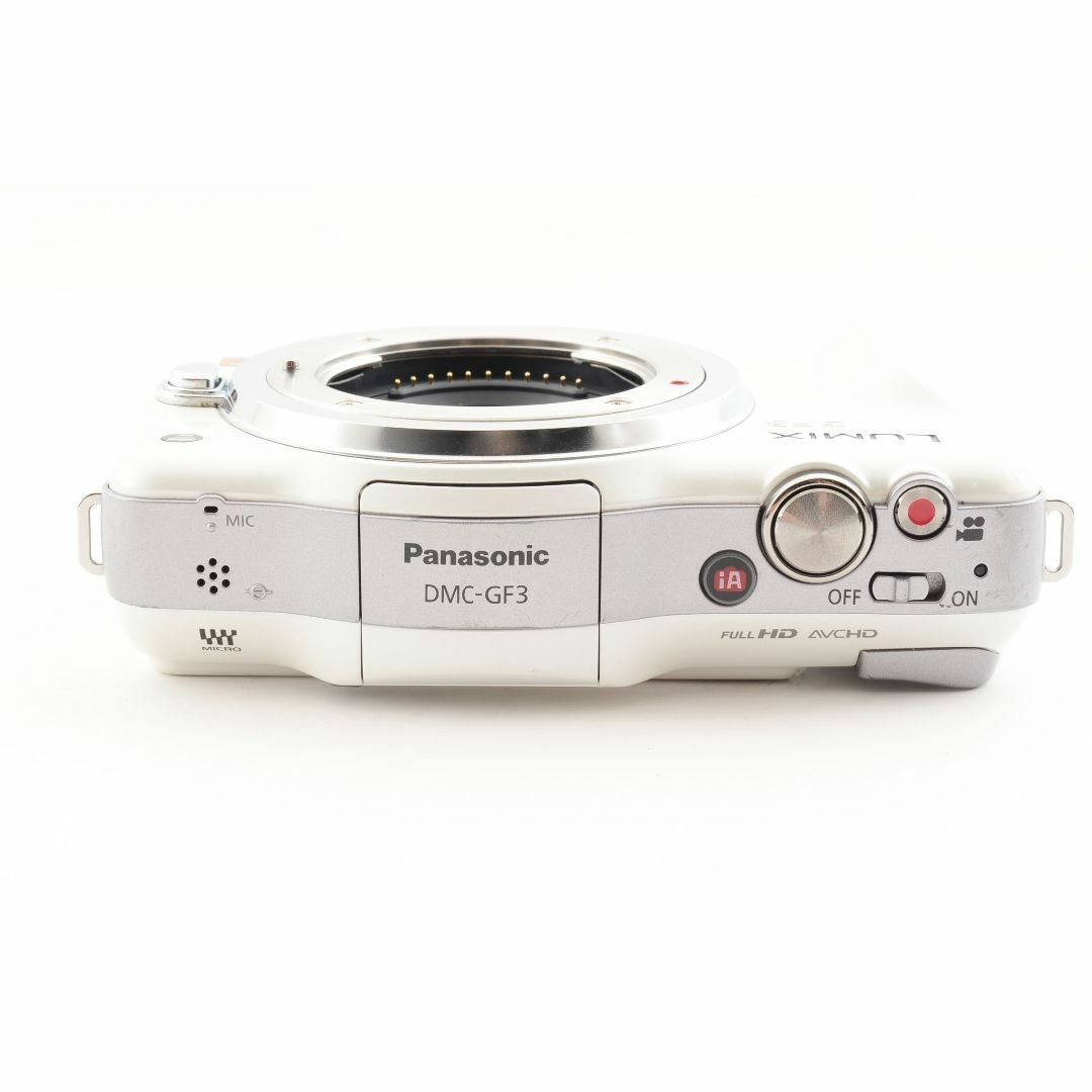 Panasonic LUMIX DMC-GF3 ミラーレス一眼 ホワイト ボディ 5