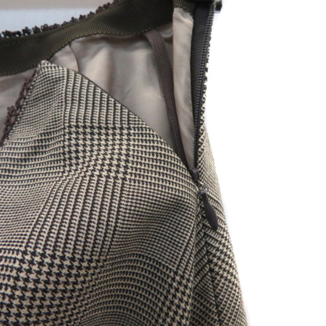 MK MICHEL KLEIN(エムケーミッシェルクラン)のエムケー ミッシェルクラン フレアスカート ミモレ丈 ラメ グレンチェック柄  レディースのスカート(ひざ丈スカート)の商品写真