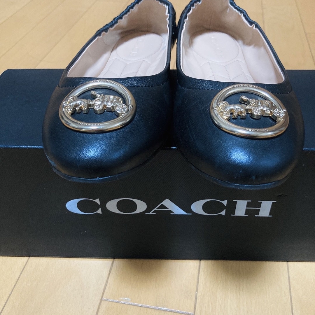 新品 6.5/23.5/37 COACH コーチ バレエシューズ