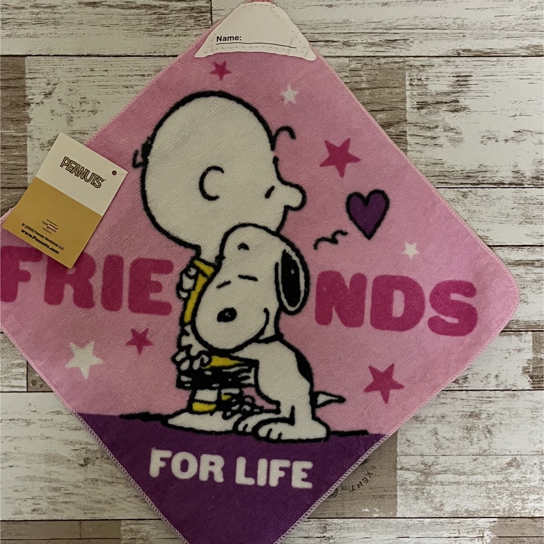 SNOOPY(スヌーピー)のスヌーピー  ループつきタオル エンタメ/ホビーのアニメグッズ(タオル)の商品写真