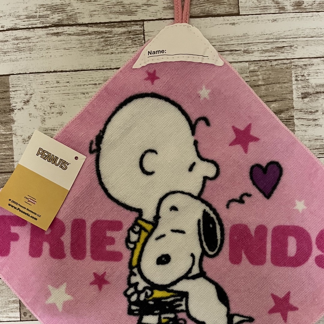 SNOOPY(スヌーピー)のスヌーピー  ループつきタオル エンタメ/ホビーのアニメグッズ(タオル)の商品写真