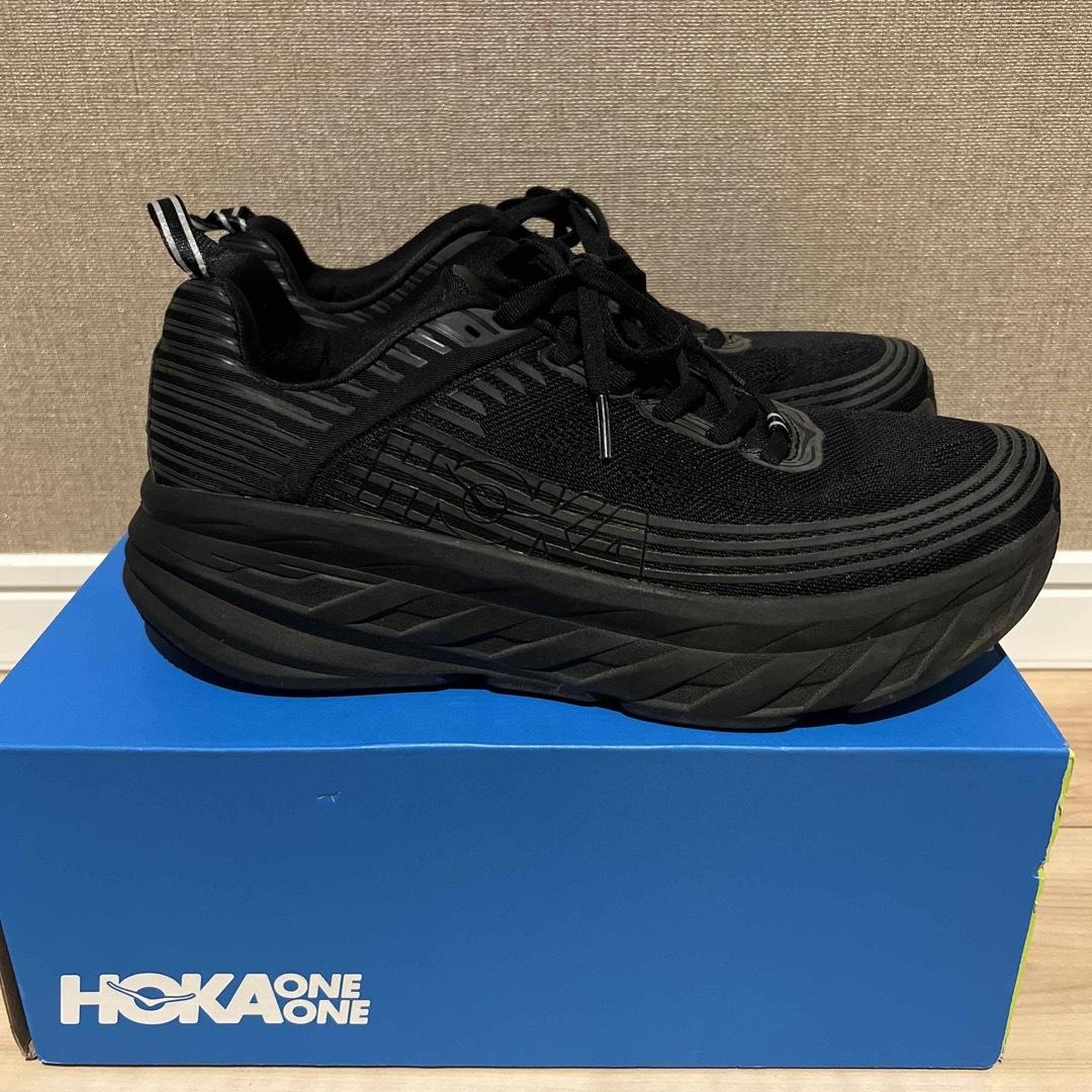 HOKA ONE ONE(ホカオネオネ)の美品  ホカオネオネ　ボンダイ6  27.5 ブラック メンズの靴/シューズ(スニーカー)の商品写真