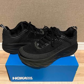 ホカオネオネ(HOKA ONE ONE)の美品  ホカオネオネ　ボンダイ6  27.5 ブラック(スニーカー)