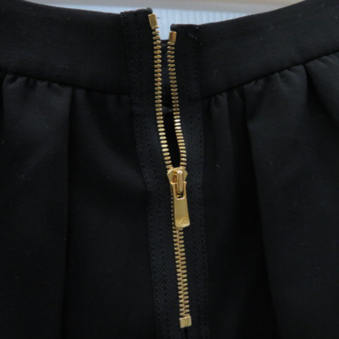 DRESSTERIOR(ドレステリア)のドレステリア フレアスカート ギャザースカート ひざ丈 無地 38 黒 ブラック レディースのスカート(ひざ丈スカート)の商品写真