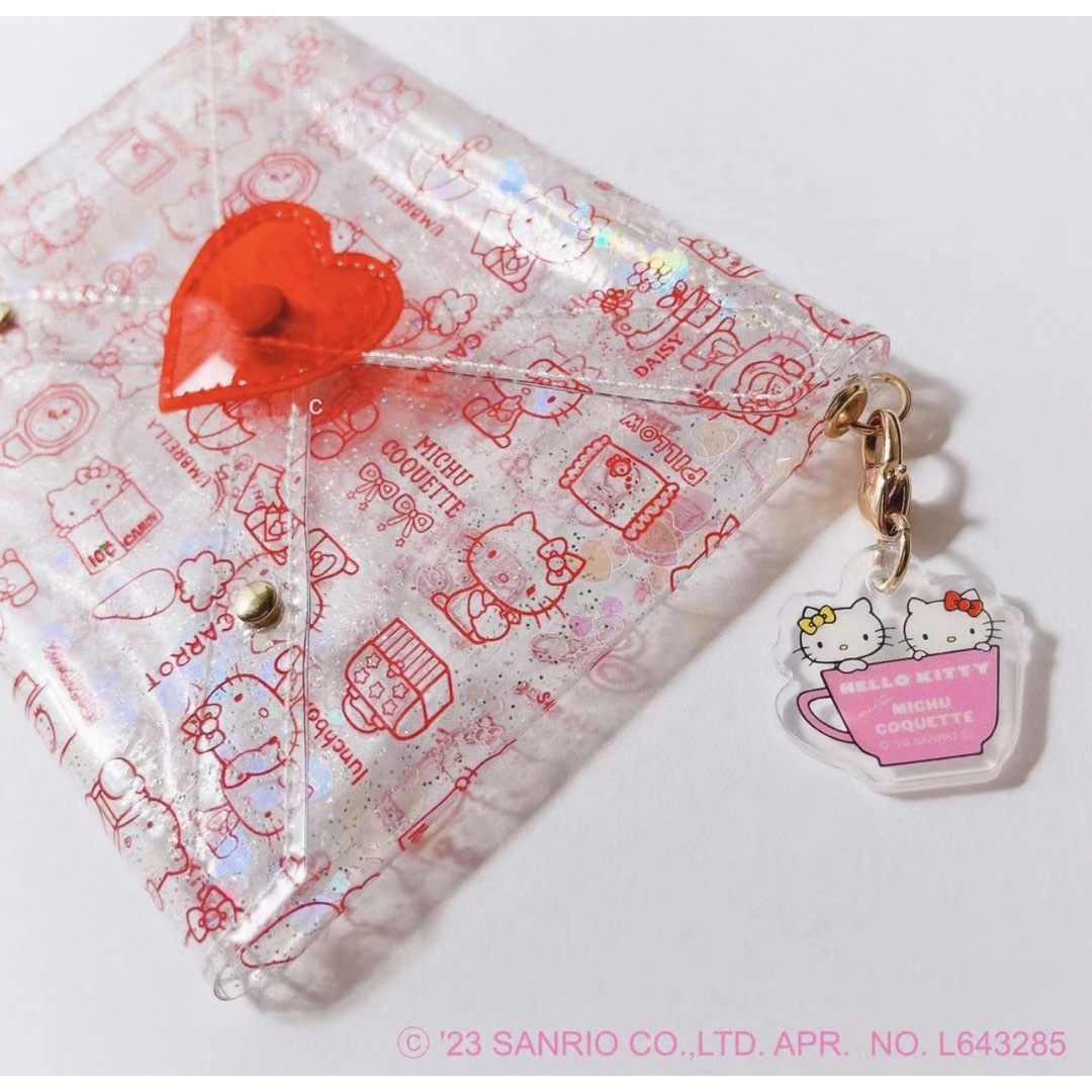 MICHU COQUETTE PVCラブレターポーチ(HELLO KITTY