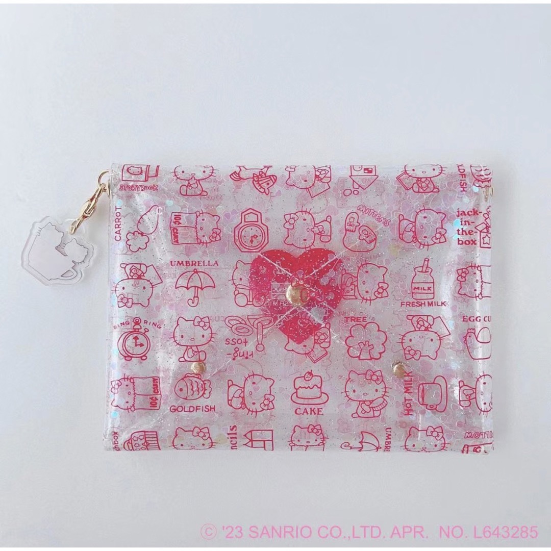 MICHU COQUETTE PVCラブレターポーチ(HELLO KITTY