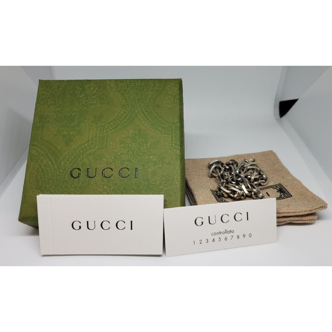 Gucci(グッチ)の【超レア廃盤美品】GUCCI インターロッキングG ネックレス いぶし加工 レディースのアクセサリー(ネックレス)の商品写真