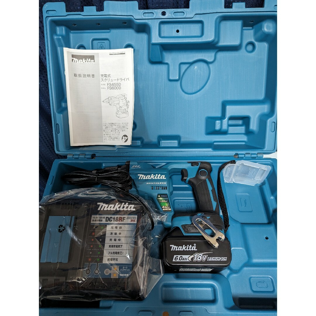 マキタ　充電式スクリュードライバ 18Ｖ　FS455DRG