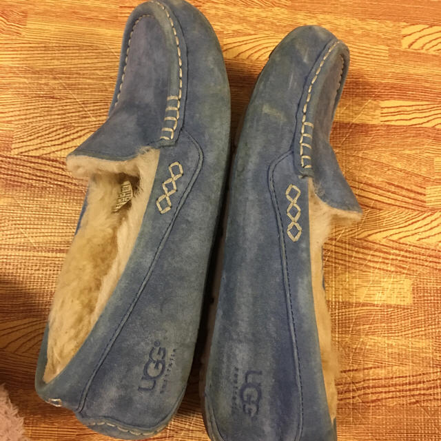 UGG モカシン ブルー スリッポン アグ モカシン