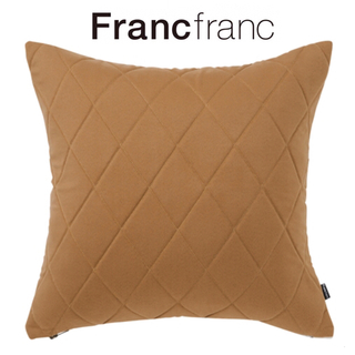 フランフラン(Francfranc)の❤新品タグ付き フランフラン ブレント クッションカバー【ブラウン】❤(クッションカバー)