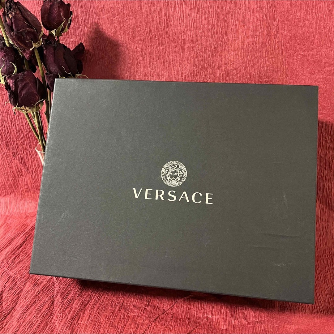 【美品】VERSACE ヴェルサーチ メデューサ付きウェッジソールサンダル