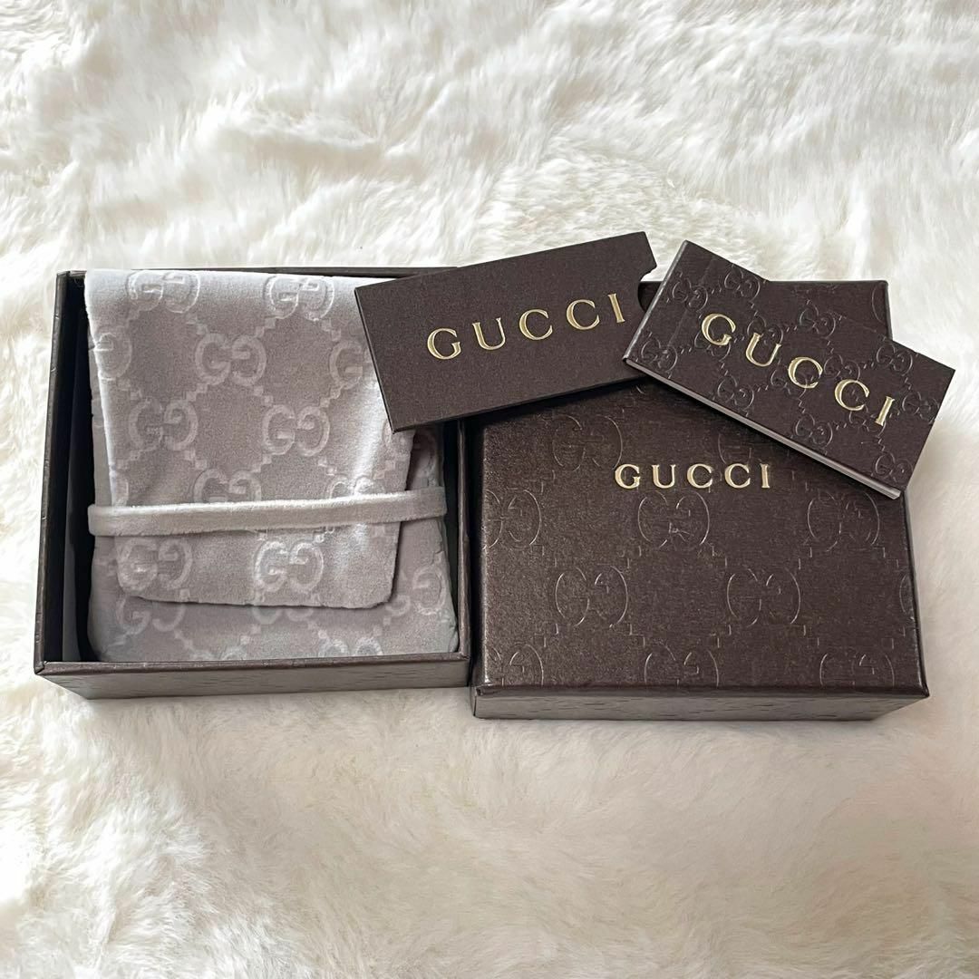 Gucci - 【美品 定価9万】グッチ アイコンリング ブラックコランダム