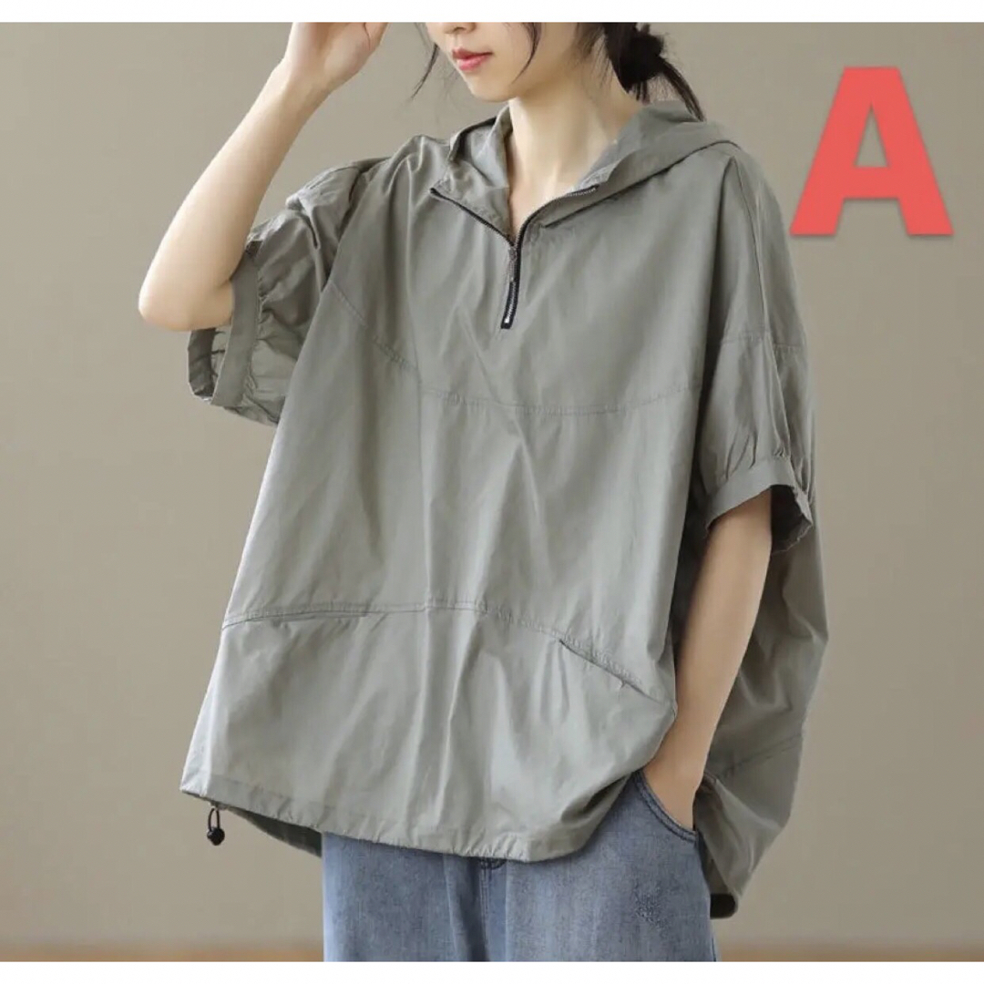 LUDA179レディース シャツ カジュアル 夏 ゆったり 薄手 大きいサイズ レディースのトップス(Tシャツ(半袖/袖なし))の商品写真