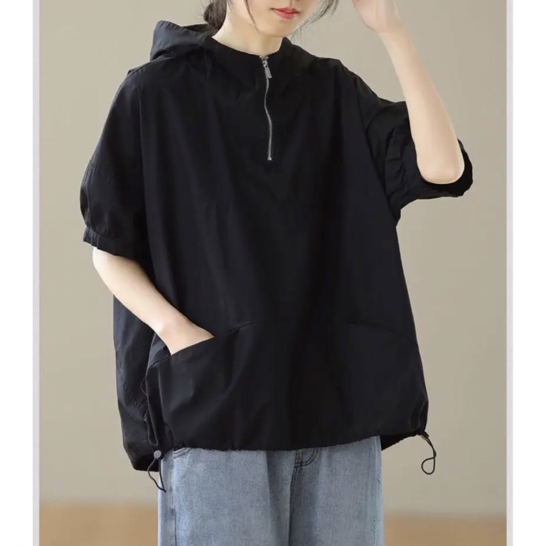 LUDA179レディース シャツ カジュアル 夏 ゆったり 薄手 大きいサイズ レディースのトップス(Tシャツ(半袖/袖なし))の商品写真