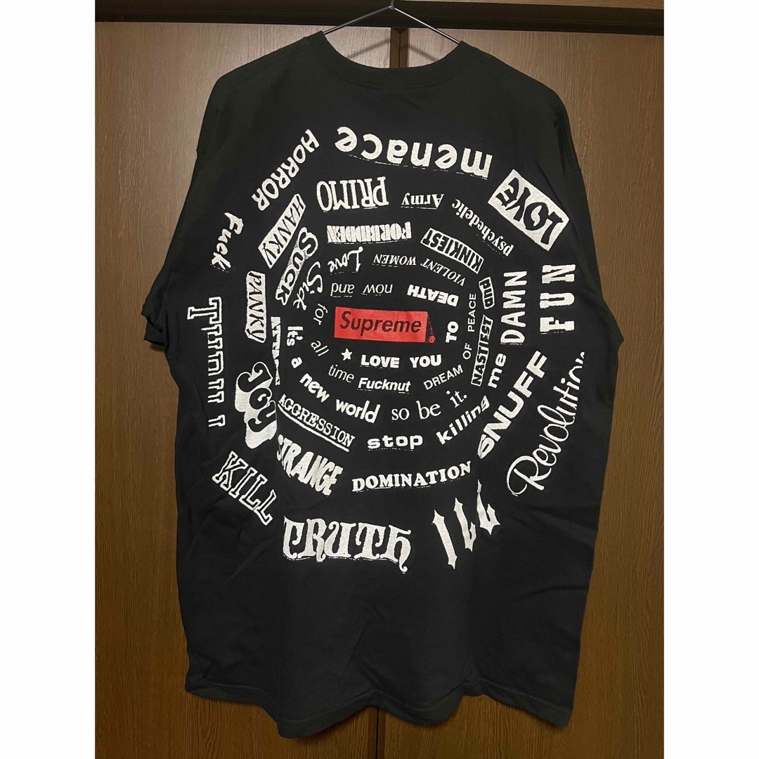 Supreme Spiral Tee "Black" 希少size XL