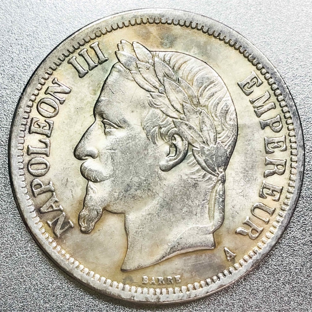 フランス ナポレオン3世 5フラン銀貨 1861年 レプリカコインの通販 by