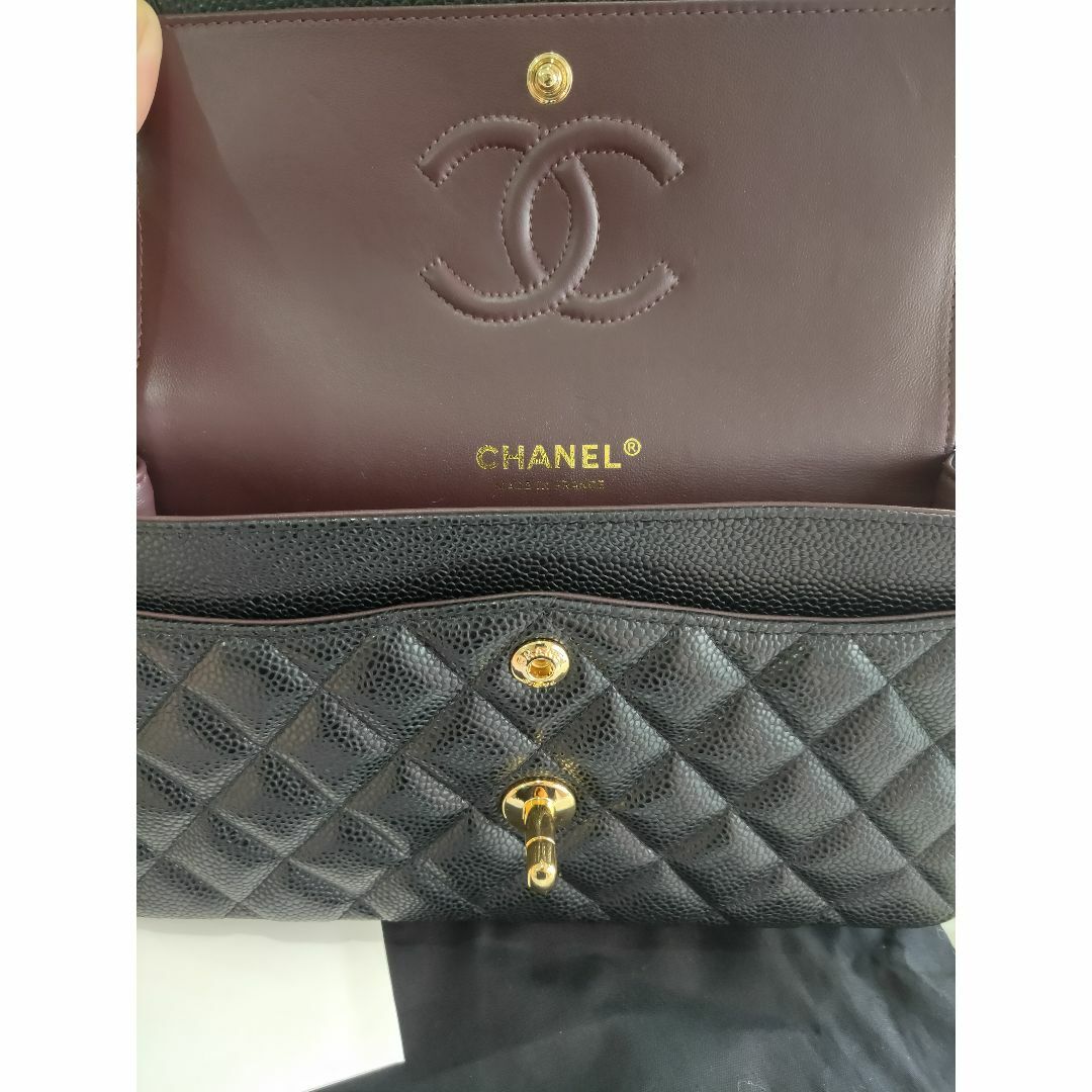 CHANEL - CHANEL シャネル キャビアスキン ダブルフラップ25