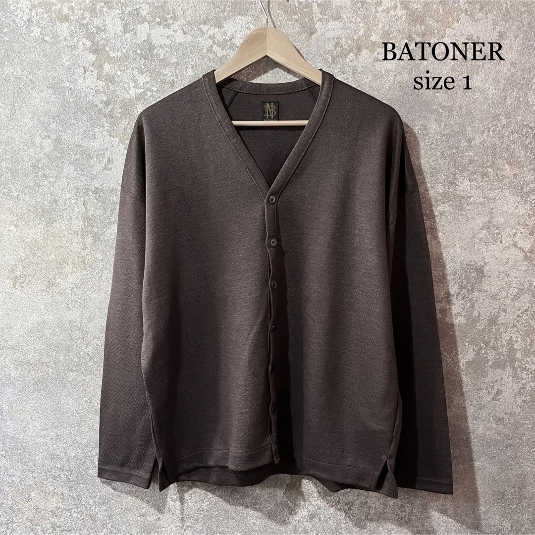 BATONER   BATONER バトナー Ｖネック リネン カーディガンの通販 by