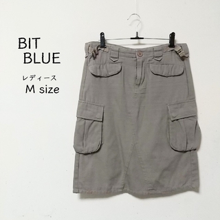 BIT BULE スカート カーゴ カーキ ベージュ 茶系 キャンプ(ひざ丈スカート)