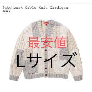Supreme - Supreme Patchwork Cable Knit Cardigan Lの通販｜ラクマ