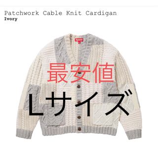 Supreme - Supreme Patchwork Cable Knit Cardigan Lの通販｜ラクマ