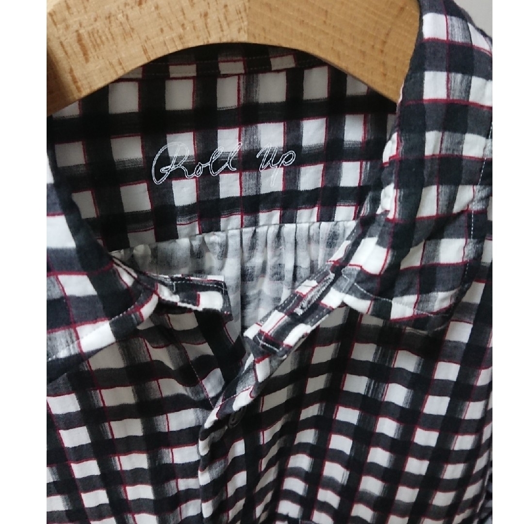 ポータークラシック ロールアップ水彩ギンガムシャツ メンズのトップス(シャツ)の商品写真