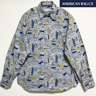 アメリカンラグシー(AMERICAN RAG CIE)の【新品】アメリカンラグシー ①ストリートウォールペイント調スニーカー柄長袖シャツ(シャツ)