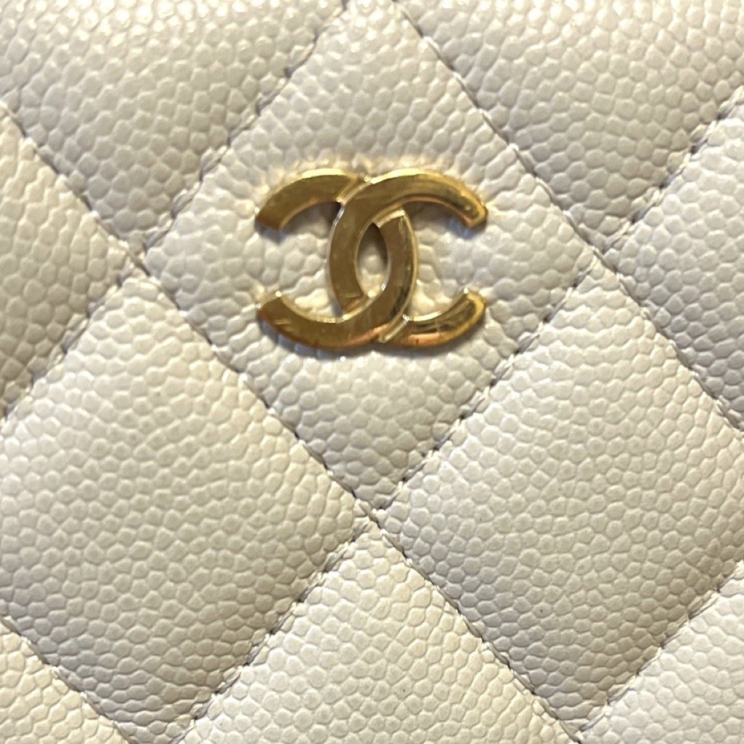 CHANEL キャビアスキン　31番台　マトラッセ　ココマーク　長財布　シャネル