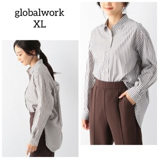 グローバルワーク(GLOBAL WORK)の新品 グローバルワーク 365日マイスタイルシャツ 丈長めレディースシャツ長袖(シャツ/ブラウス(長袖/七分))