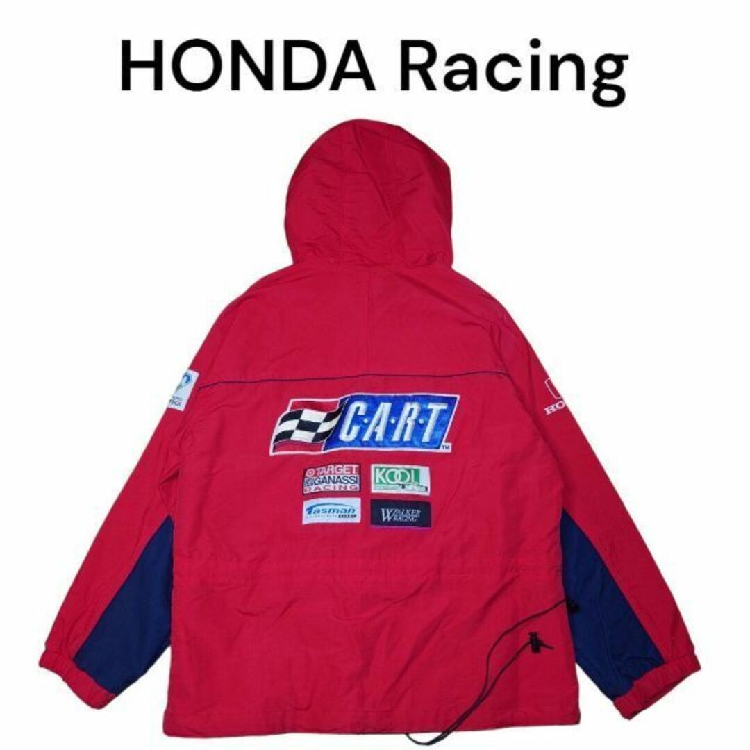 約73cm身幅非売品　HONDA Racing　ビッグロゴ刺繍　ナイロンジャケット　ホンダ