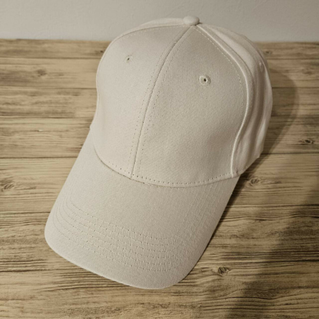 ベージュ UVカット キャップ 無地 男女兼用 メンズ レディース シンプル  レディースの帽子(キャップ)の商品写真